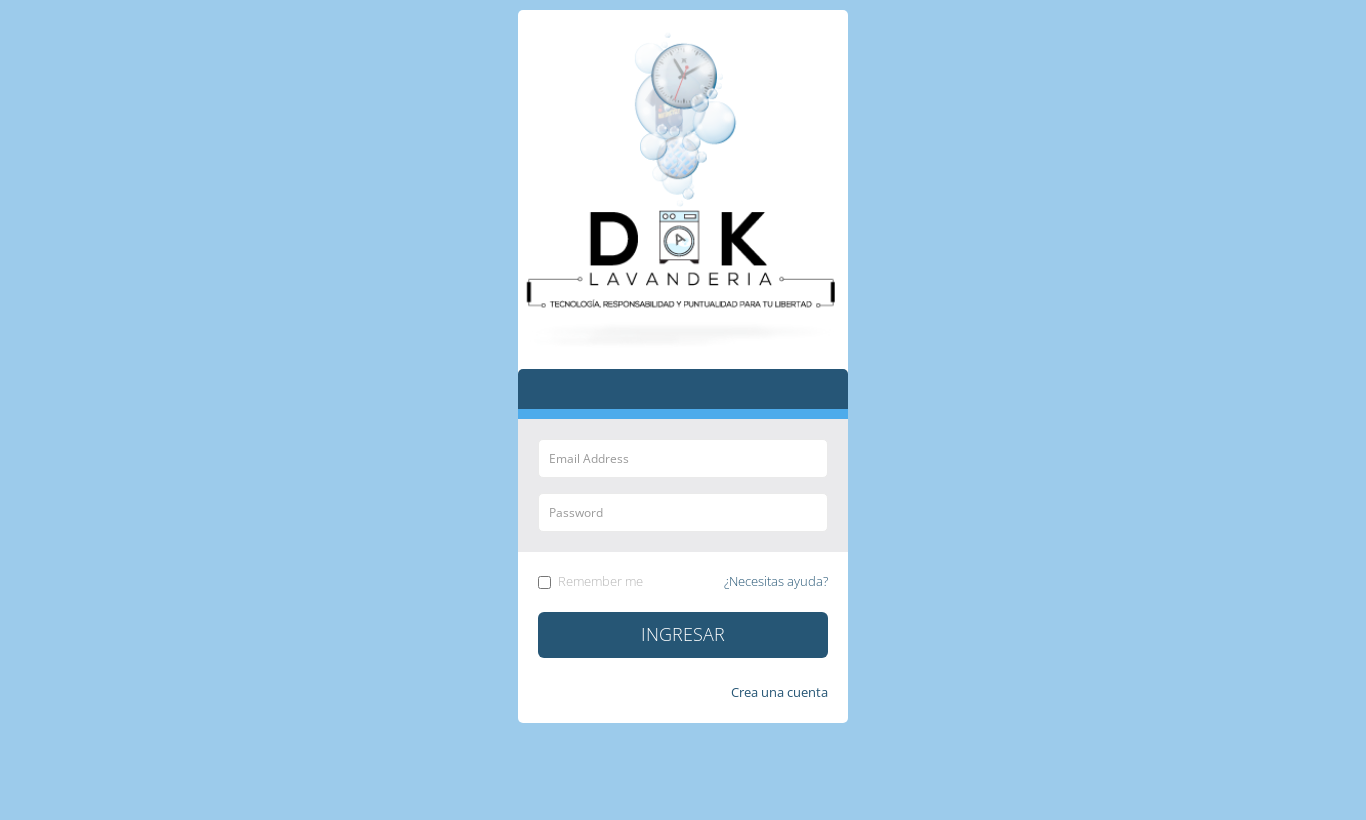 App de clientes: inicio de sesión
