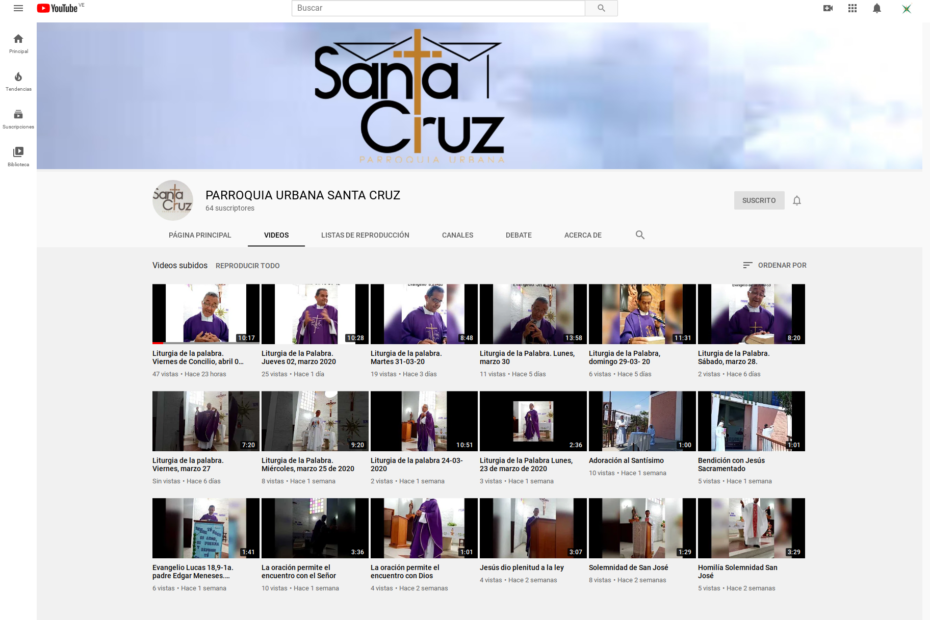Parroquia Urbana Santa Cruz YouTube